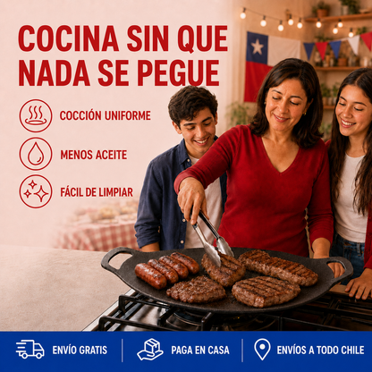 Plancha Familiar Antiadherente para Disfrutar y Compartir