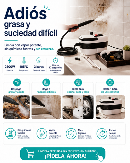 Limpiador profundo a Vapor