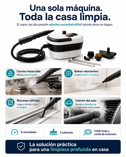 Limpiador profundo a Vapor