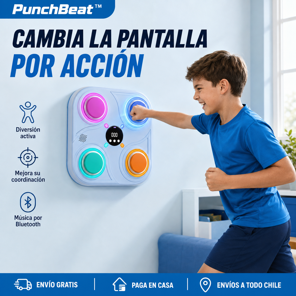 Maquina Boxeo Inteligente Musical Niños