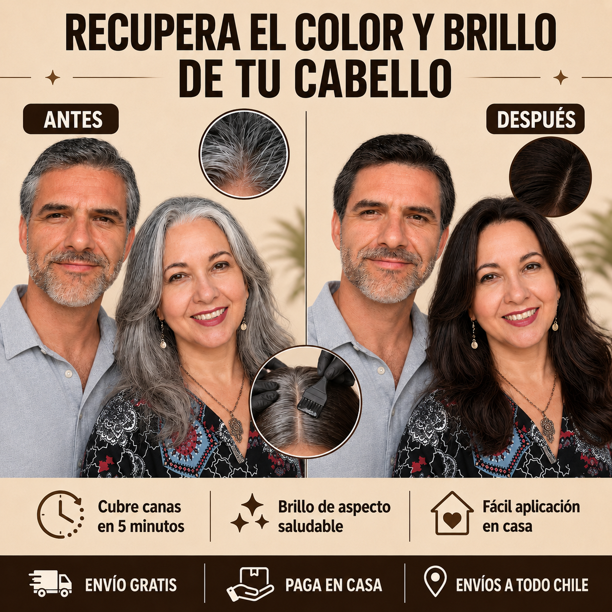 Shampoo Cubrecanas – Recupera el Color y Brillo de tu Cabello