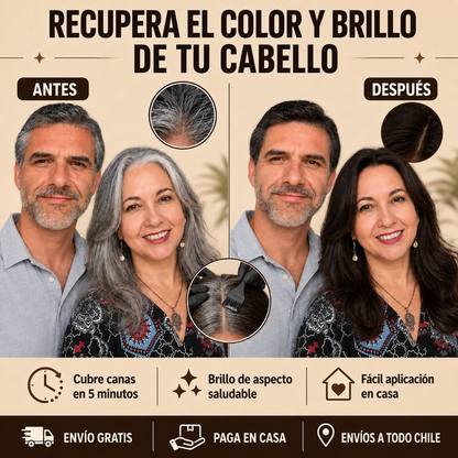 Shampoo Cubrecanas – Recupera el Color y Brillo de tu Cabello